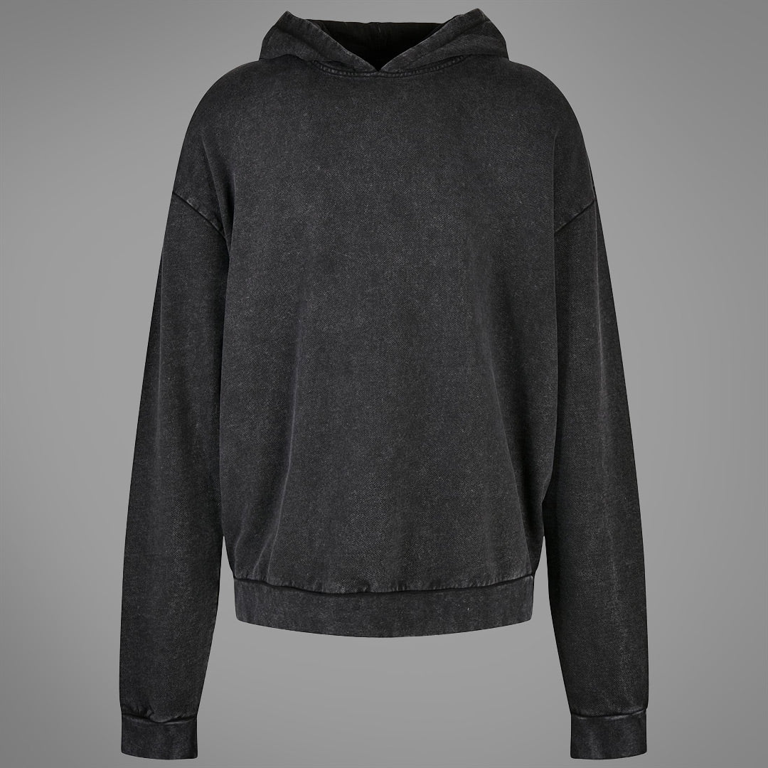 Felpa con cappuccio oversize lavata con acido No Authority