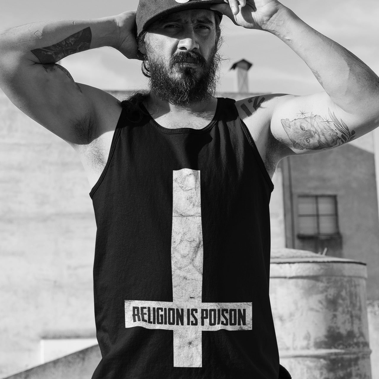 Religion Is Poison Unisex Tank Top