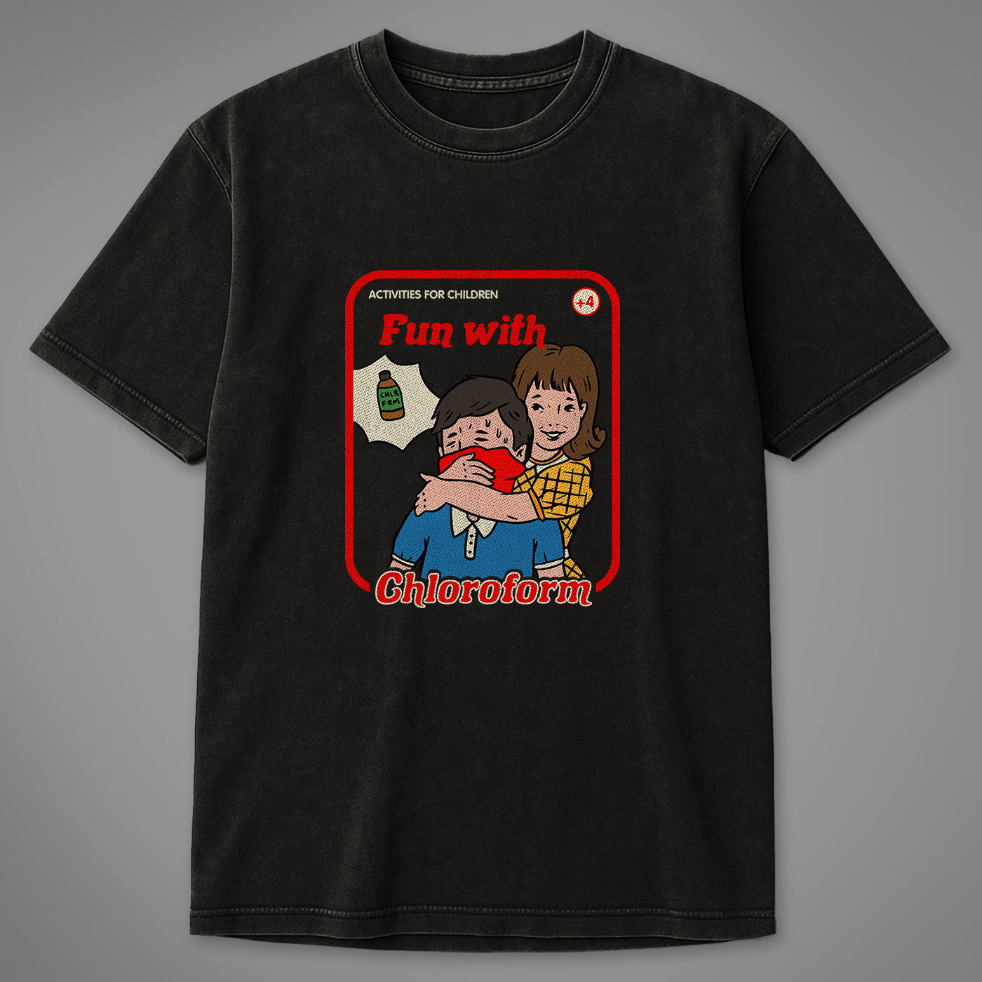 T-shirt oversize lavata con acido Send me to Hell®