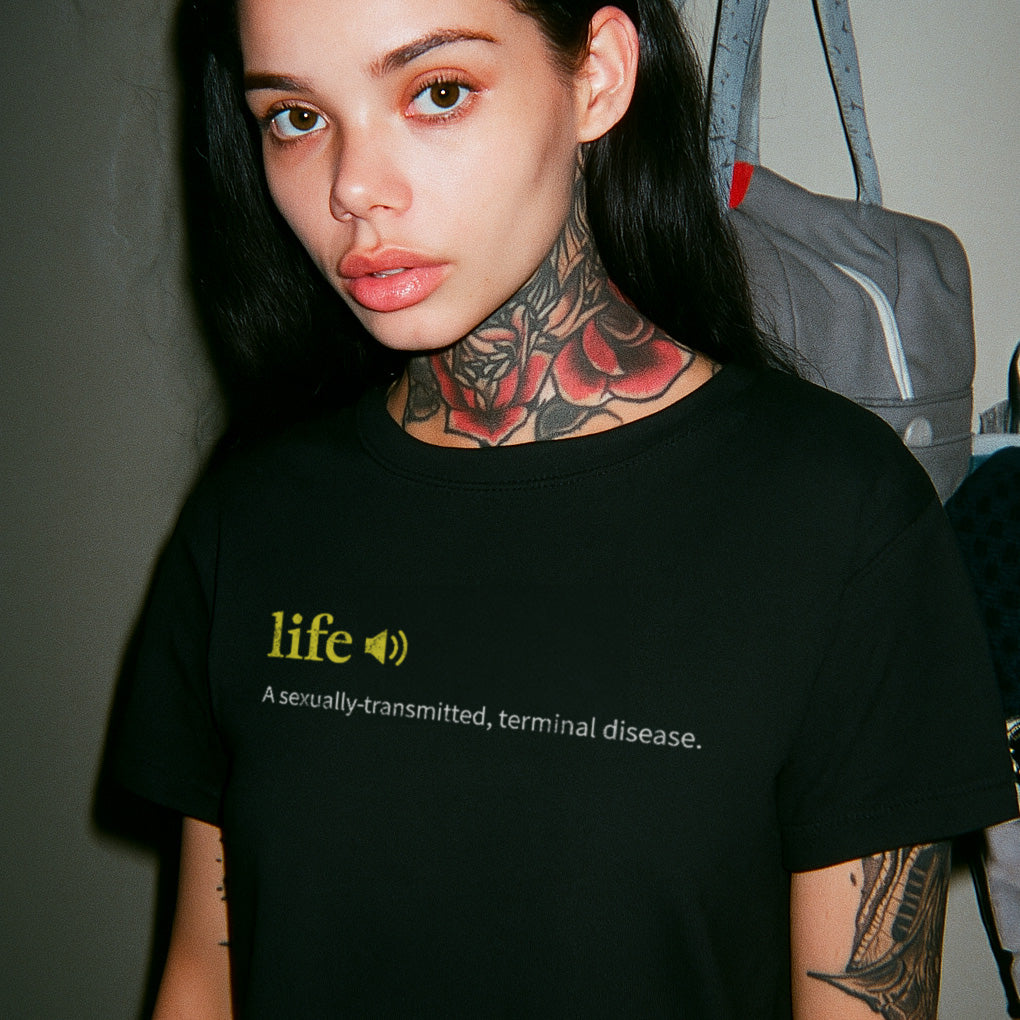 Attenzione alla maglietta unisex Mandami all'inferno