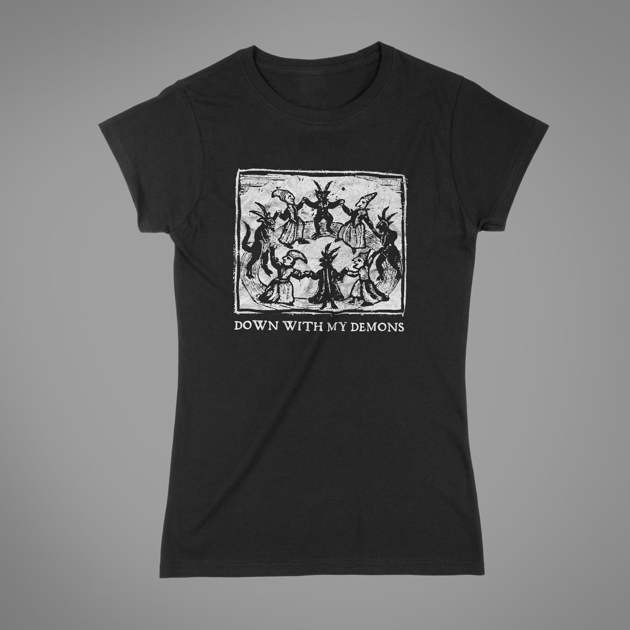 Attenzione alla maglietta unisex Mandami all'inferno