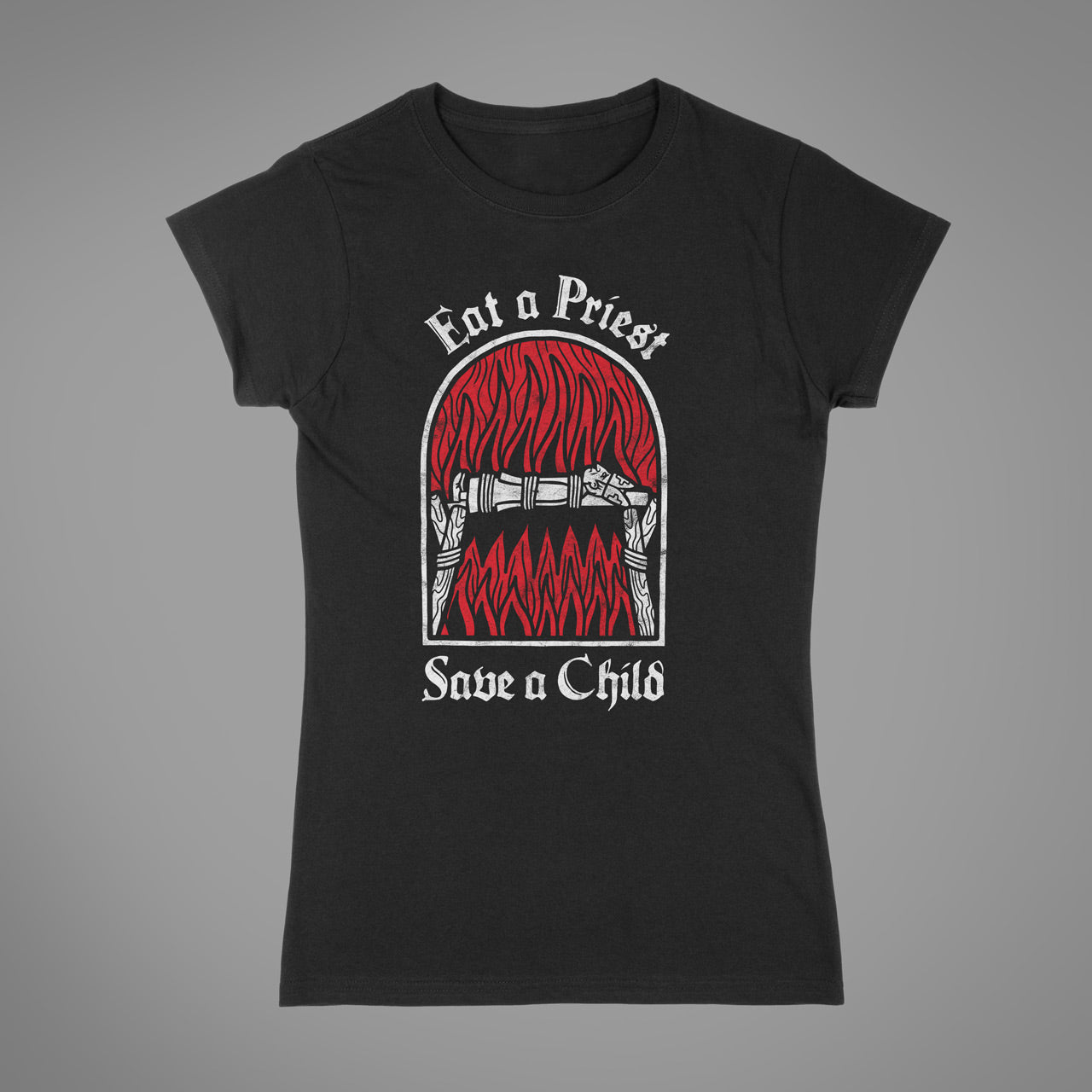 Attenzione alla maglietta unisex Mandami all'inferno