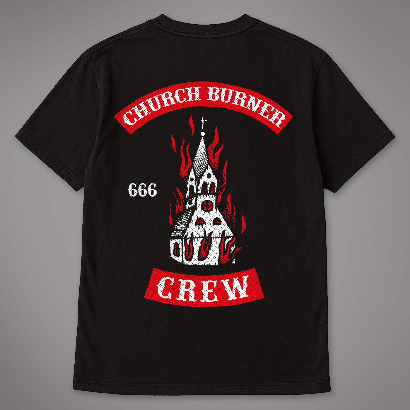 T-shirt oversize lavata con acido Send me to Hell®