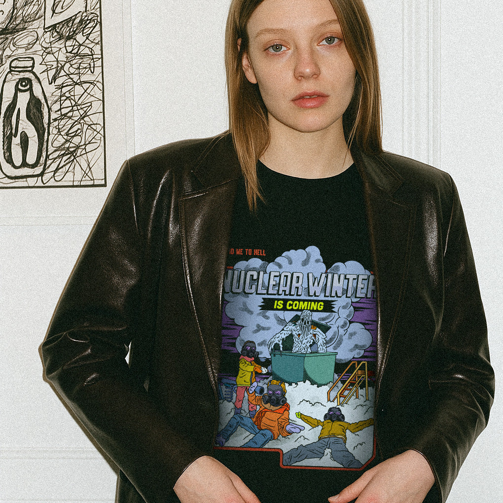 Attenzione alla maglietta unisex Mandami all'inferno