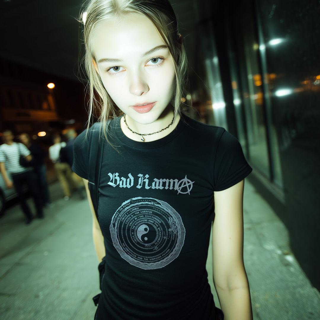 Attenzione alla maglietta unisex Mandami all'inferno