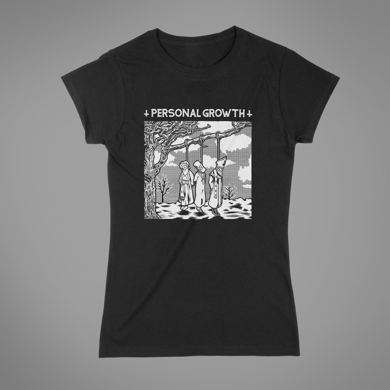 Attenzione alla maglietta unisex Mandami all'inferno