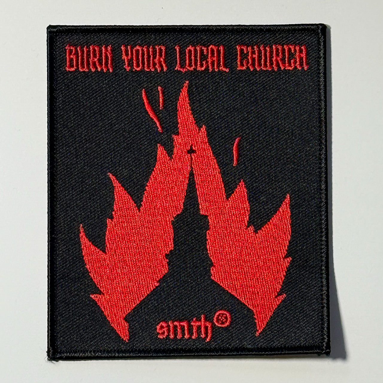Burn Your Local Church Iron-On/Patch