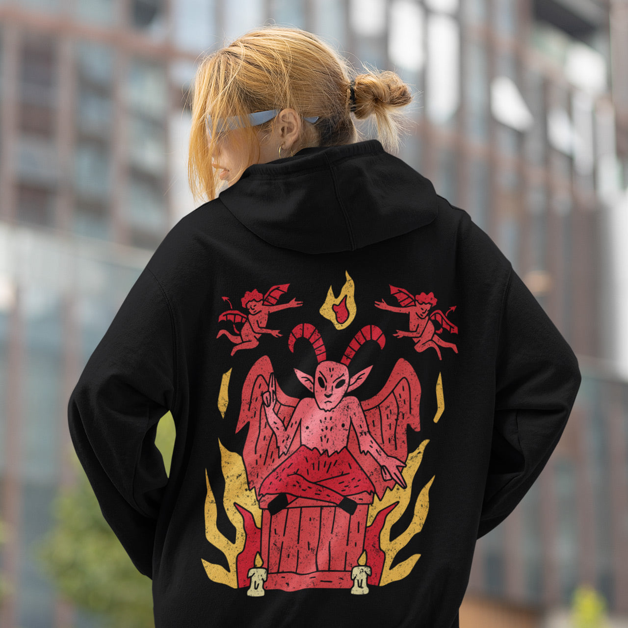 B-Stock: Psychedelic Baphomet Hoodie