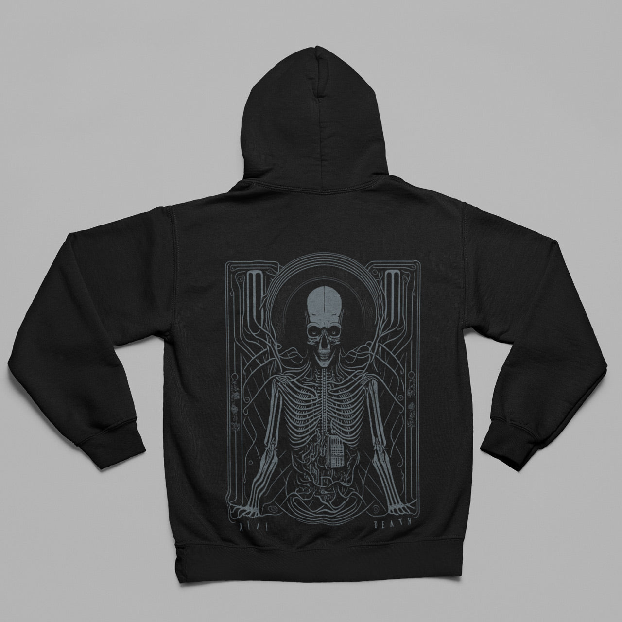 Felpa con cappuccio unisex Giger Death Tarot