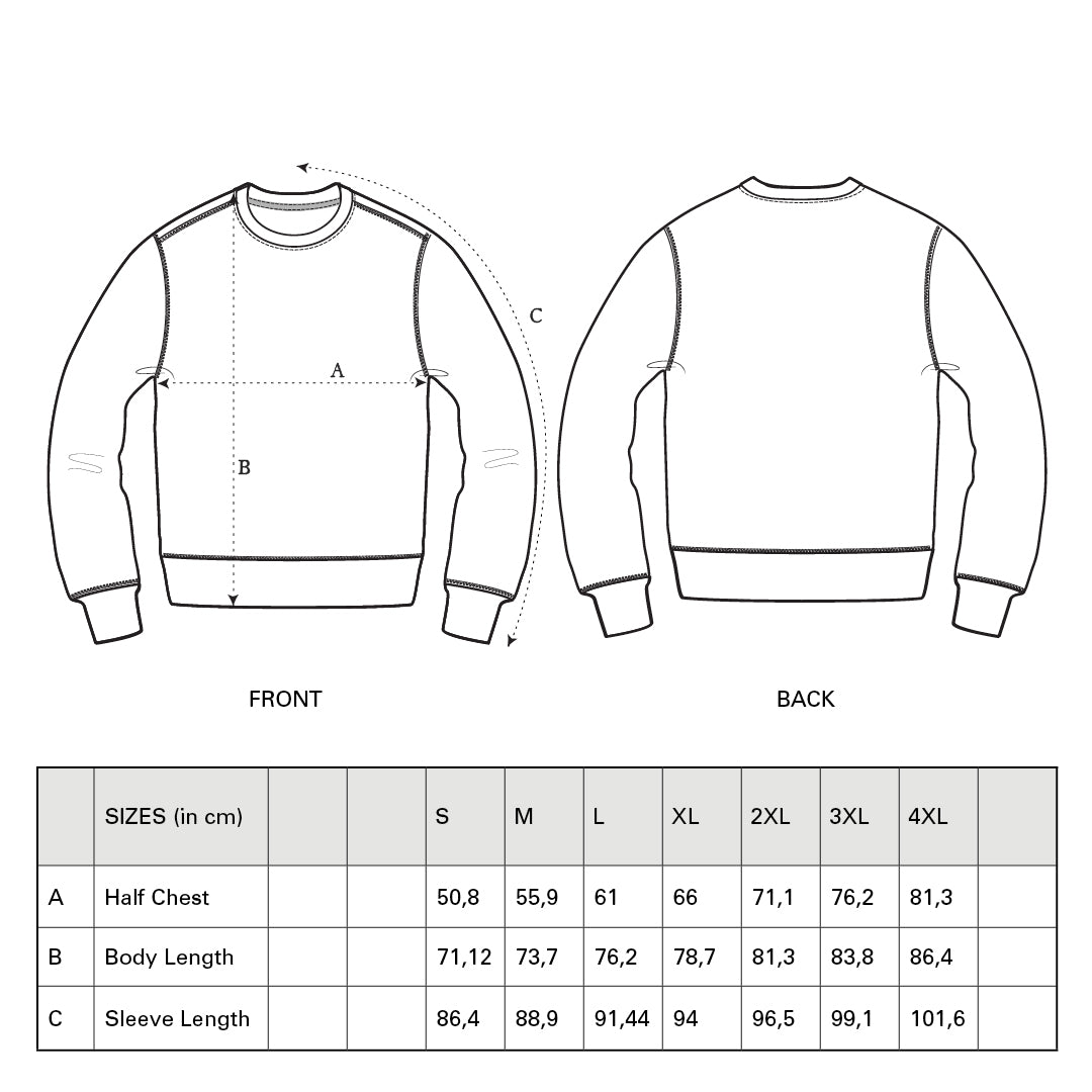 Mangia il ricco girocollo unisex