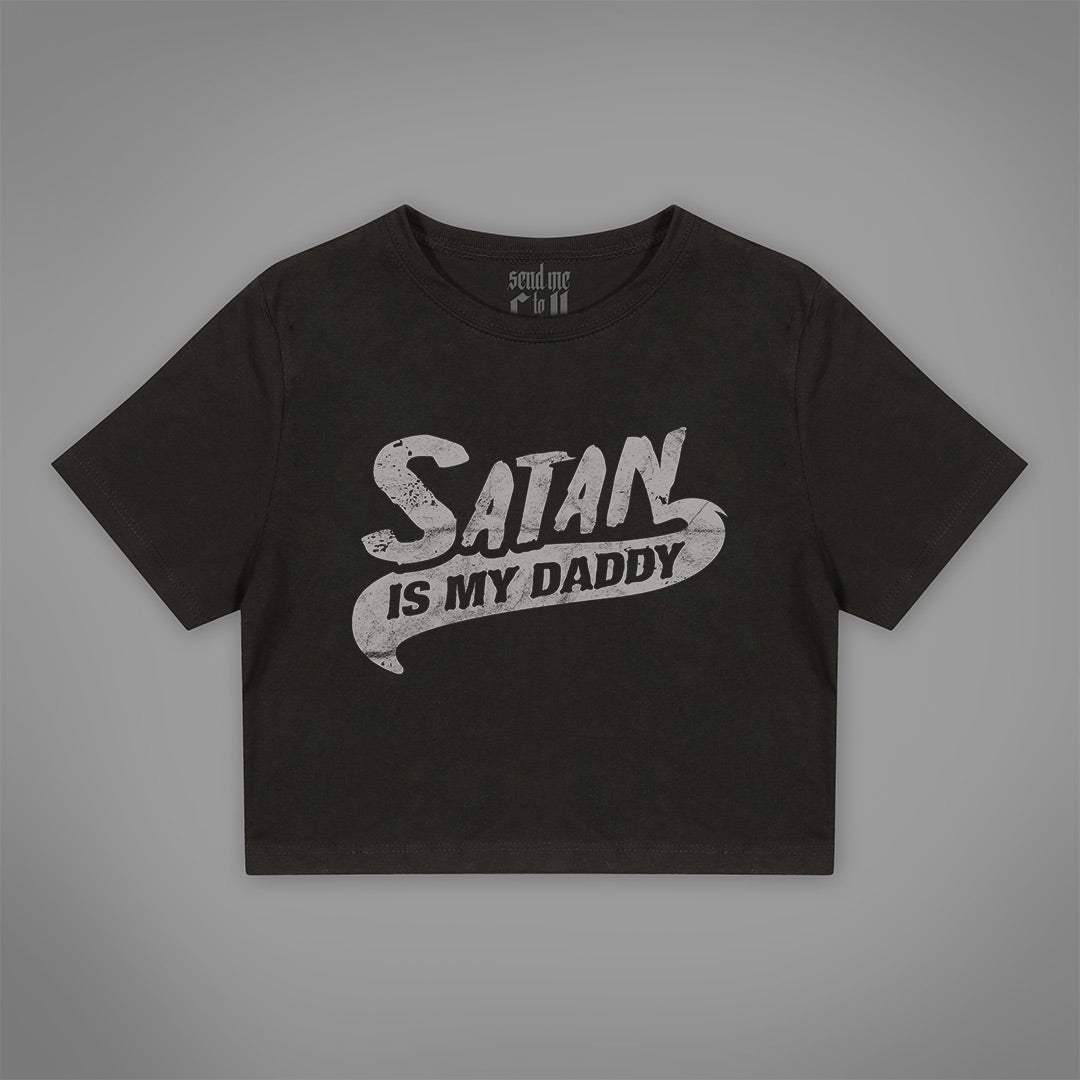 Satan Is My Daddy Crop-Top