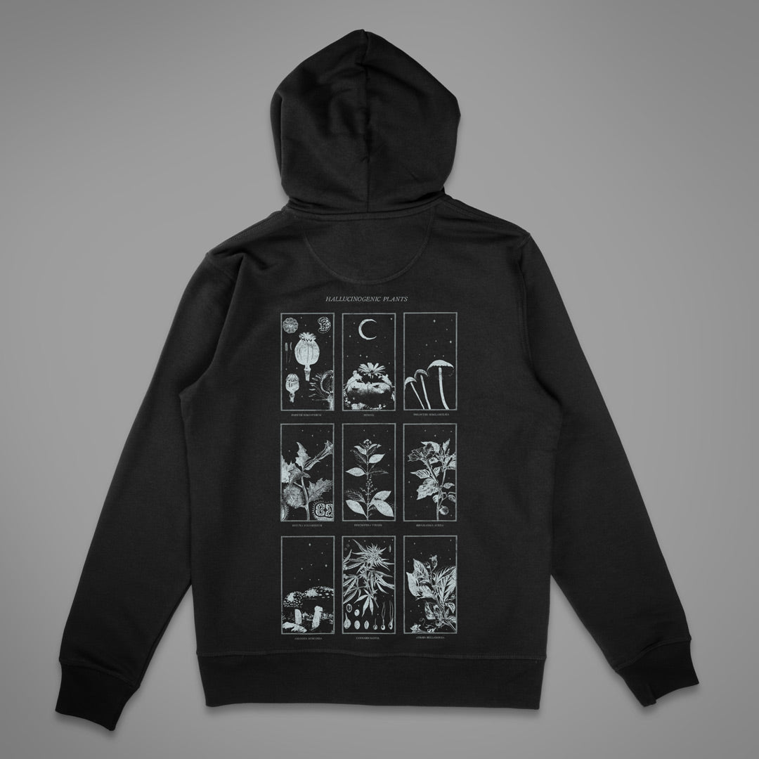 Psychoactive Plants Tarot Zipper Hoodie