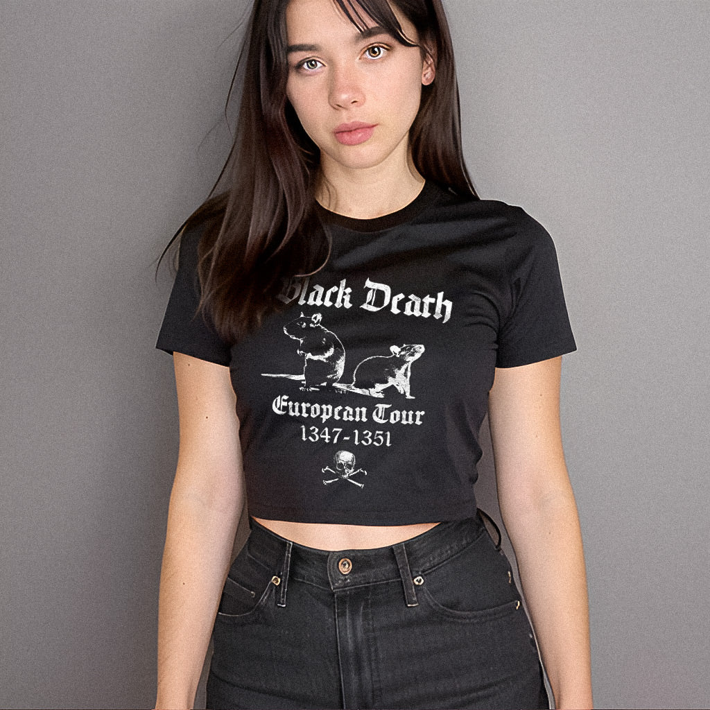 Black Death Crop Top