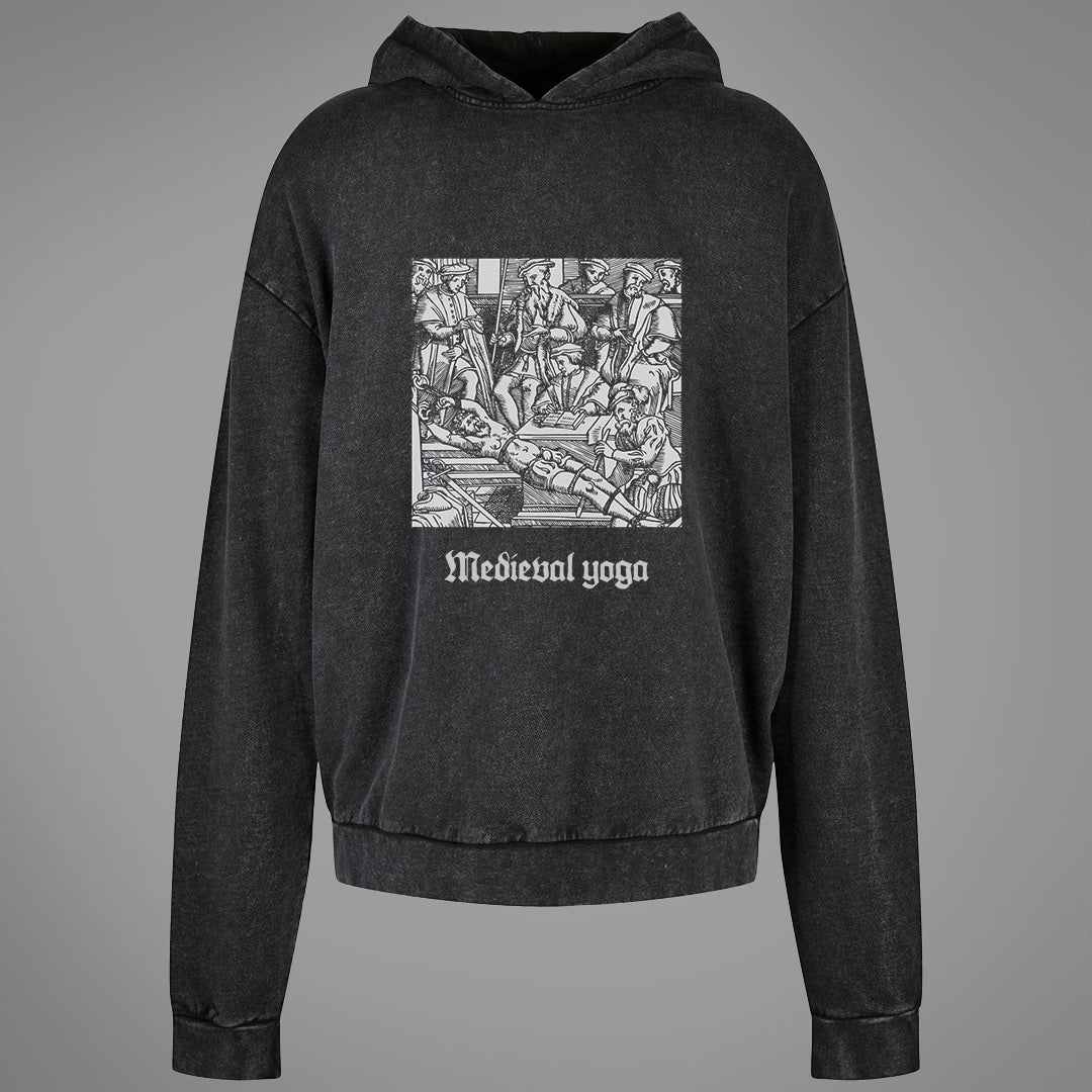 Medieval Yoga Acid Washed Oversized Hoodie