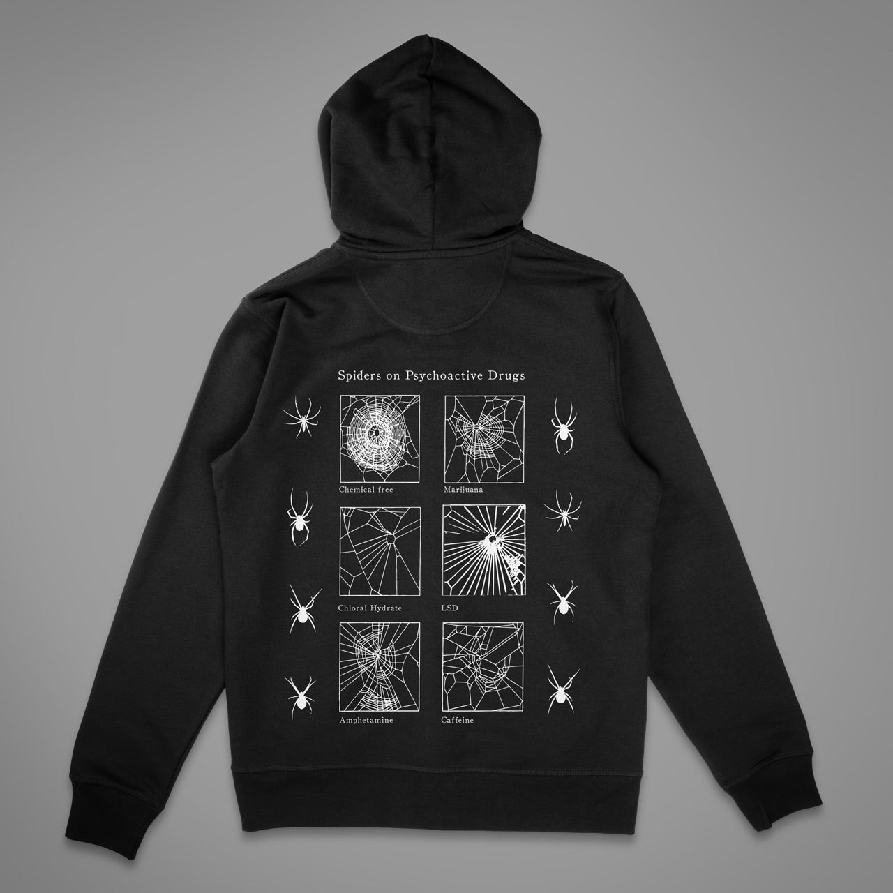 Spiders On Psychoactive Drugs Unisex Hoodie