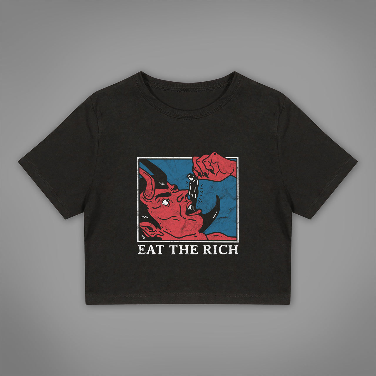 Eat The Rich Crop-Top