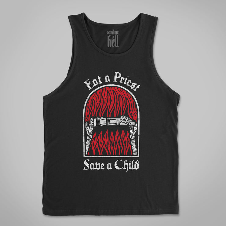 Eat A Priest Save A Child Unisex Tank Top