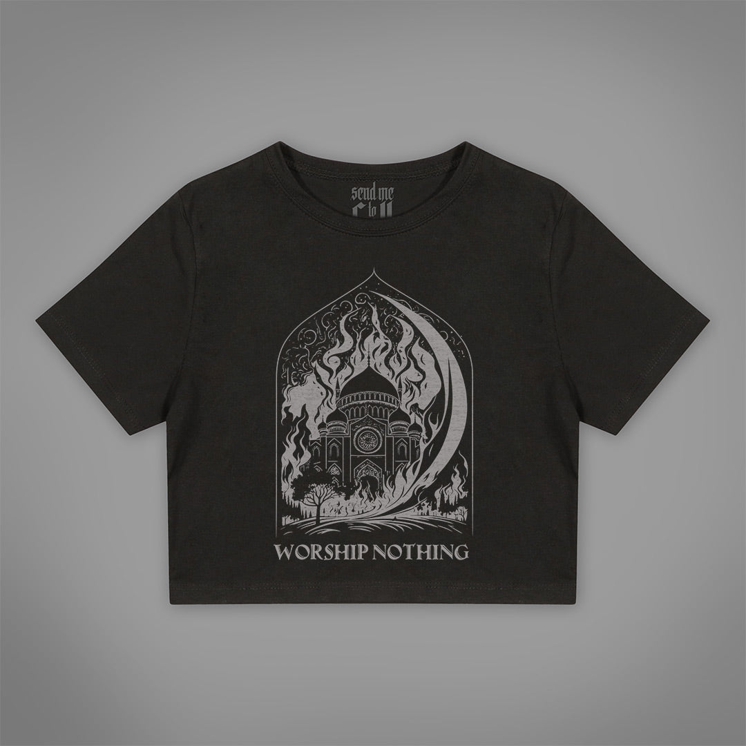 Worship Nothing Crop-Top