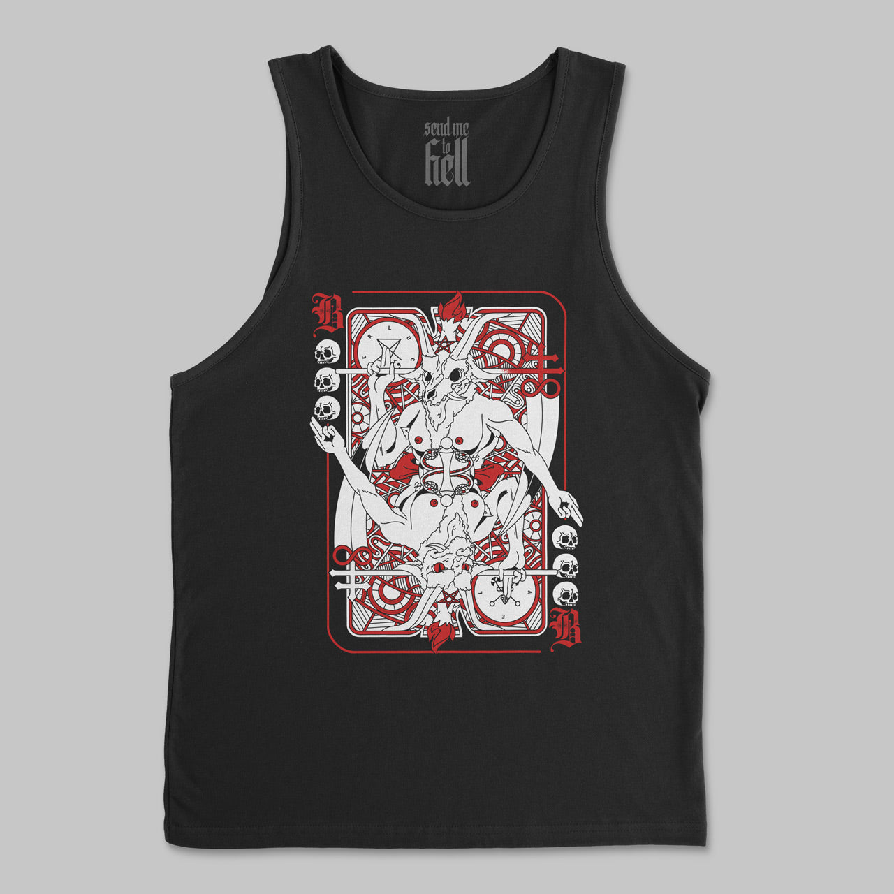 Baphomet Card Unisex Tank Top 