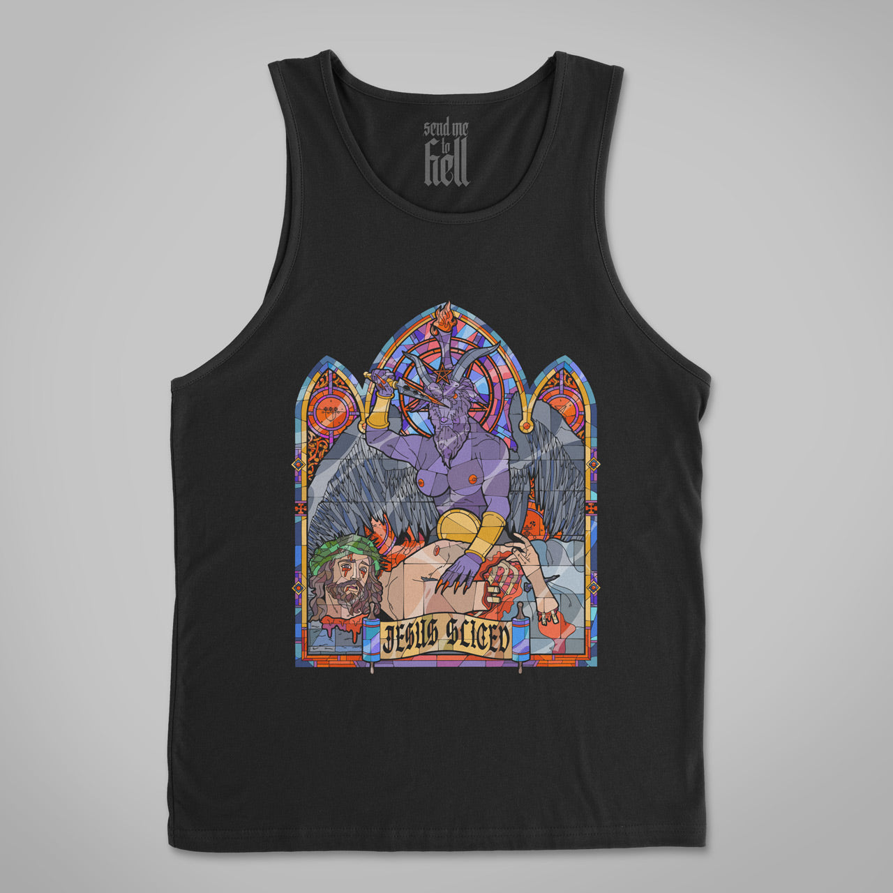 Jesus Sliced Unisex Tank Top