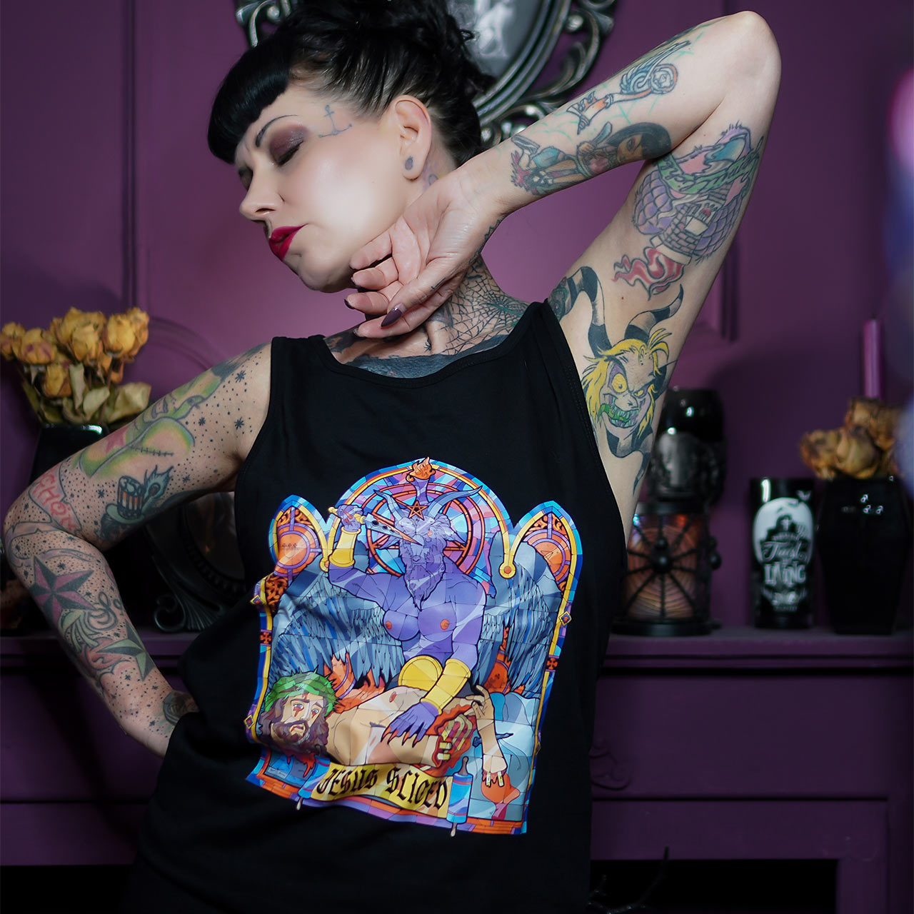 Canotta unisex Jesus Sliced 