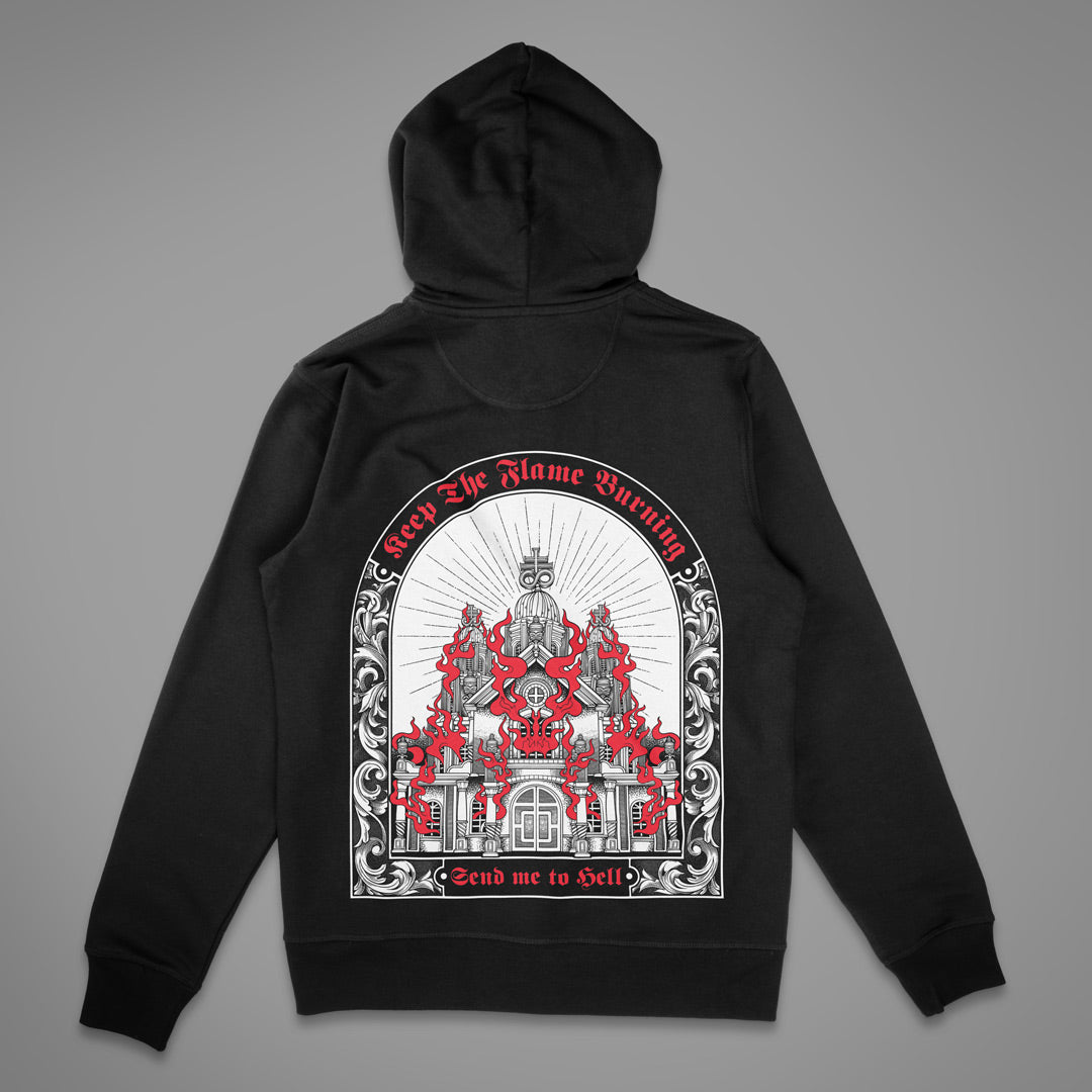 Keep the Flame Burning Zipper Hoodie