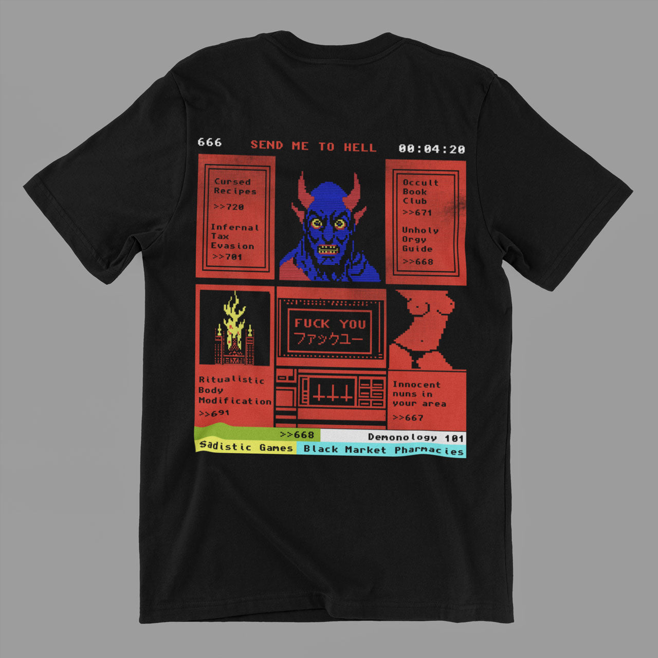 Satanic Teletext Unisex T-Shirt 