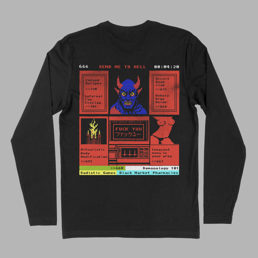 Satanic Teletext Longsleeve 