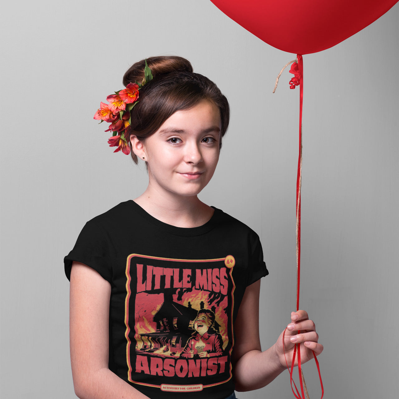 Little Miss Arsonist Kinder T-Shirt