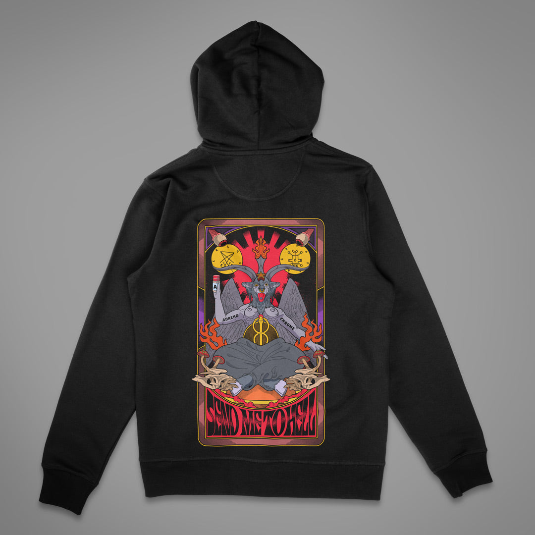 Send Me To Hell Tarot Zipper Hoodie