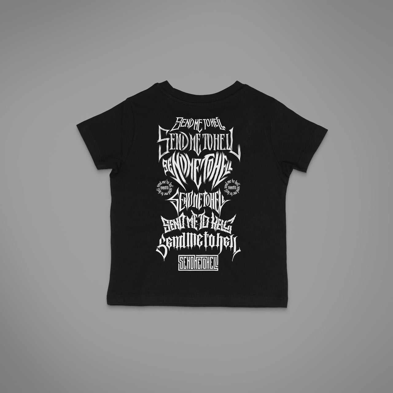 Send me to Hell Logo Backprint Kinder T-Shirt