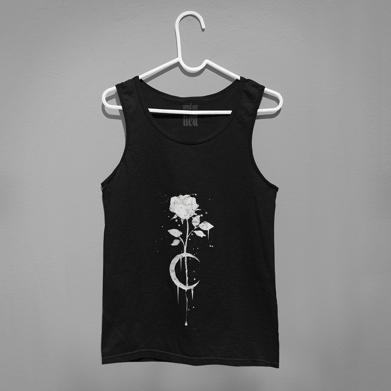 Occult Moon Rose Unisex Tank Top