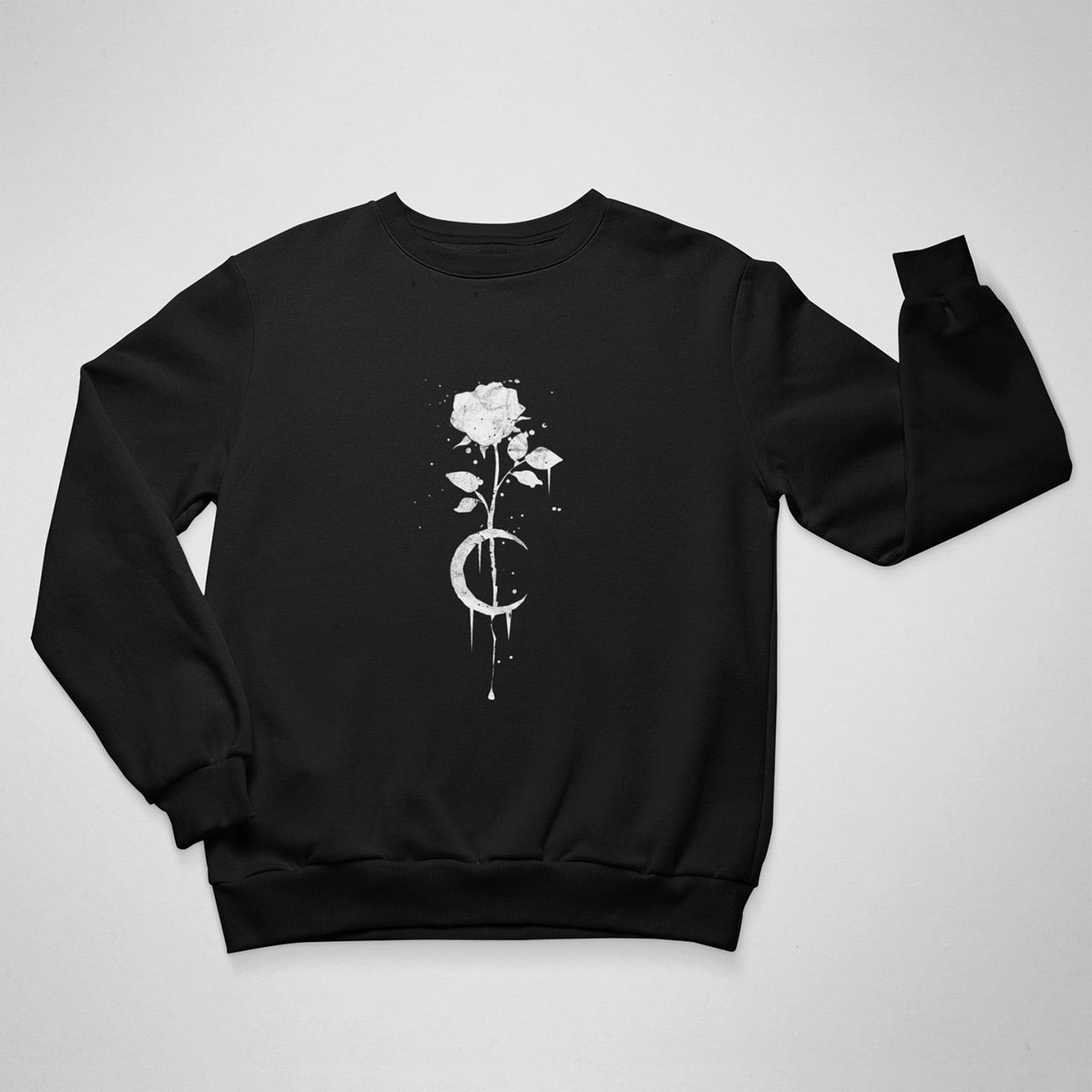 Occult Moon Rose Unisex Crewneck 