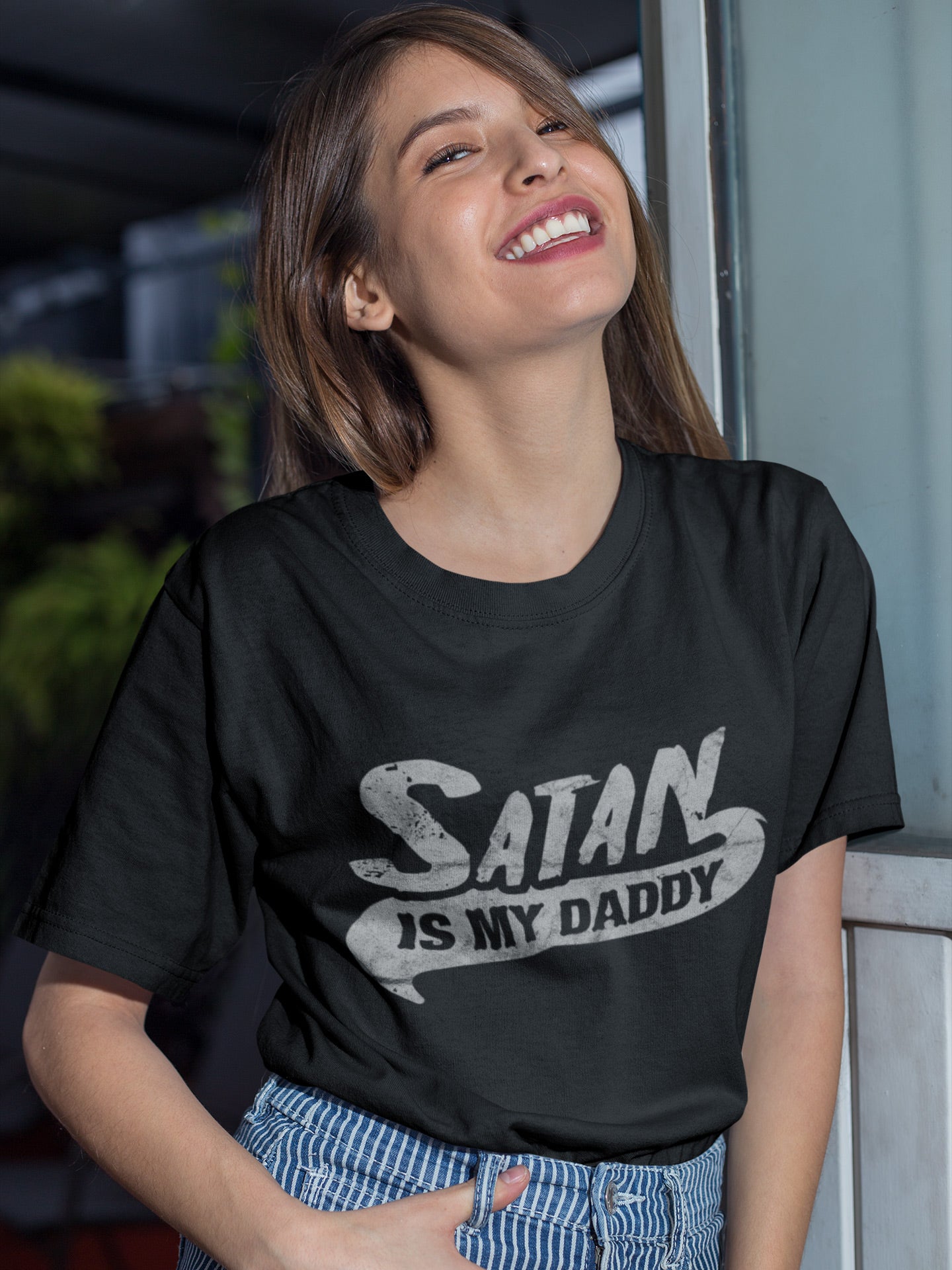 T-shirt unisex Satana è mio padre 