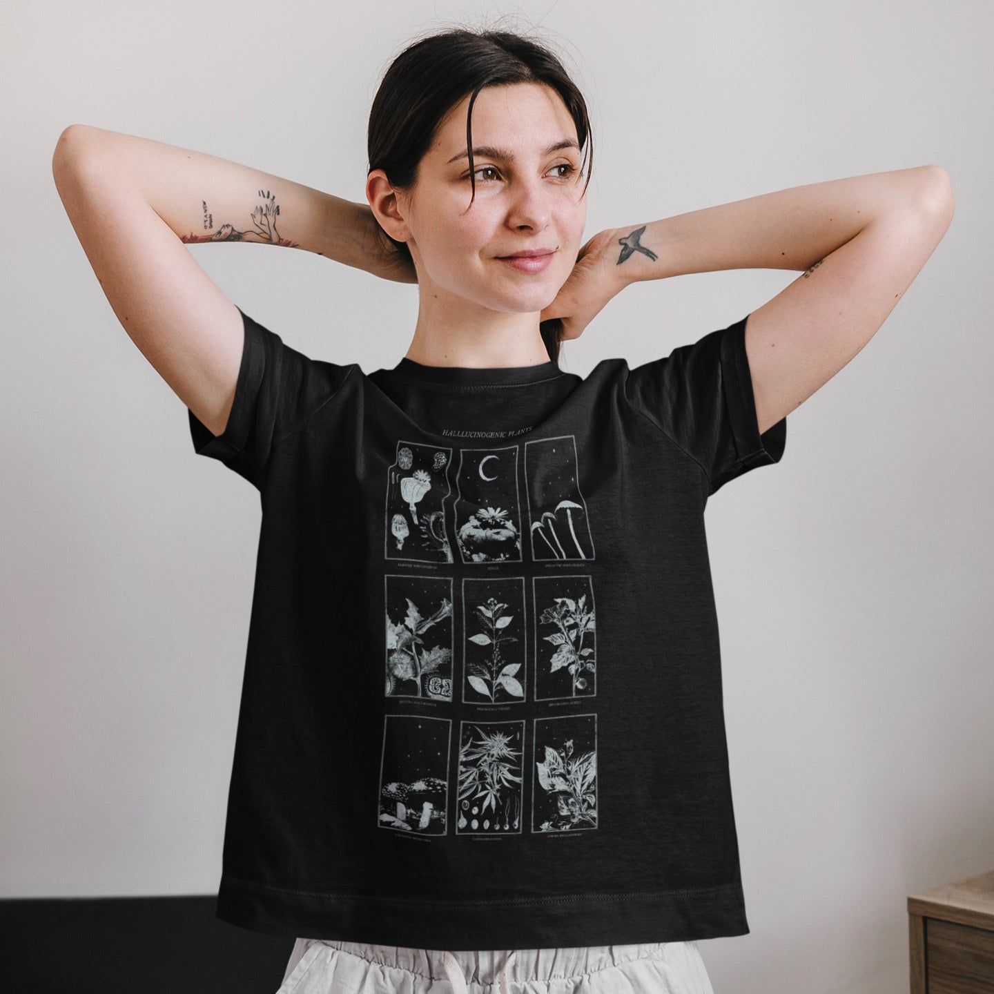 Psychoactive Plants Tarot T-Shirt 