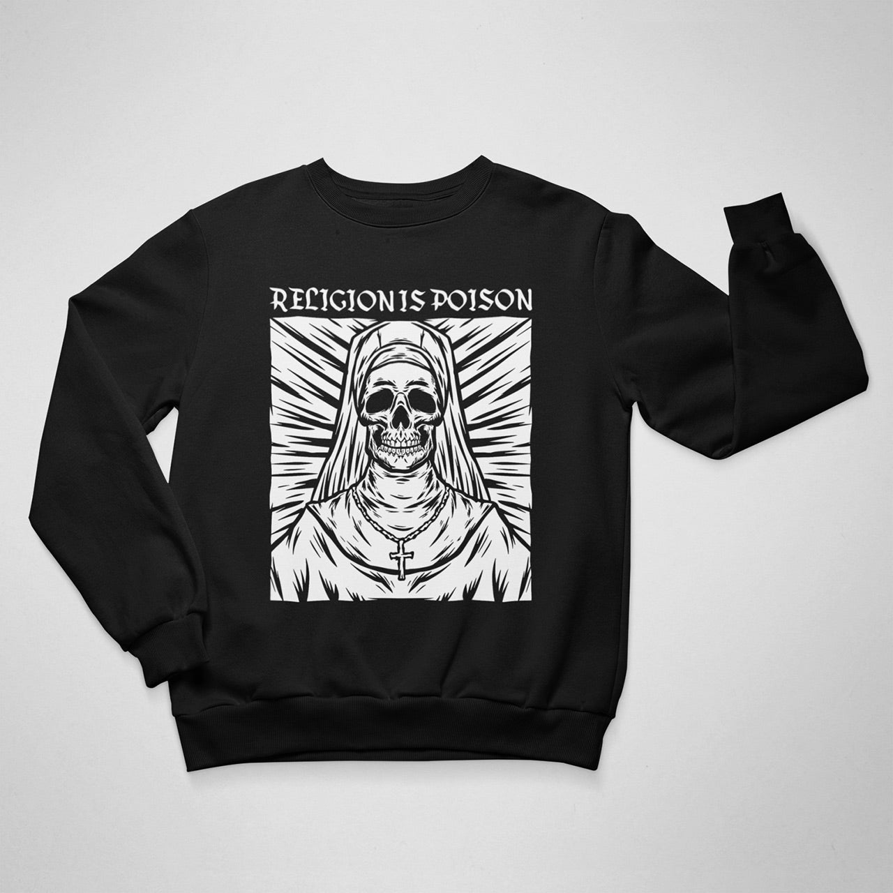 Religion Is Poison Girocollo unisex 