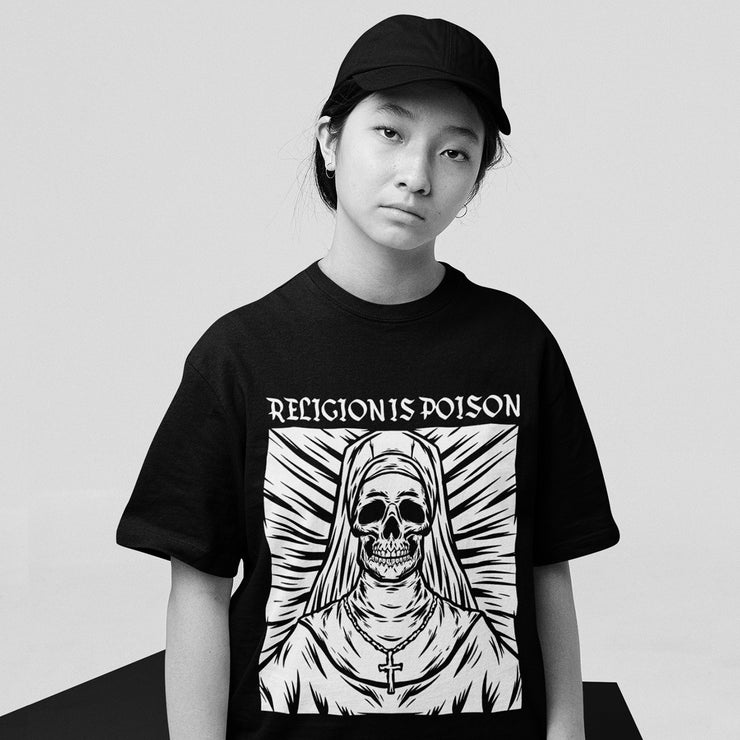Religion Is Poison Oversized T-Shirt