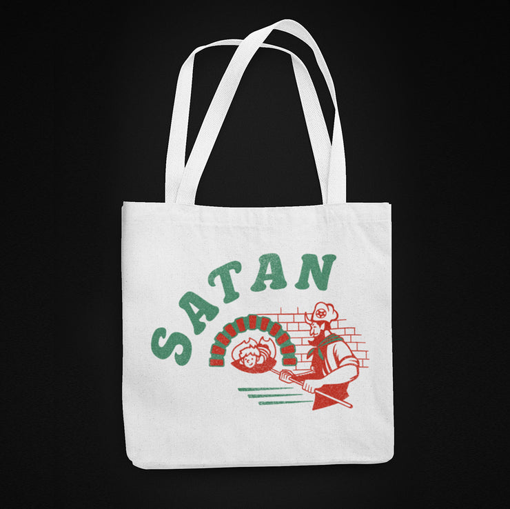 Satan Pizza Tote Bag