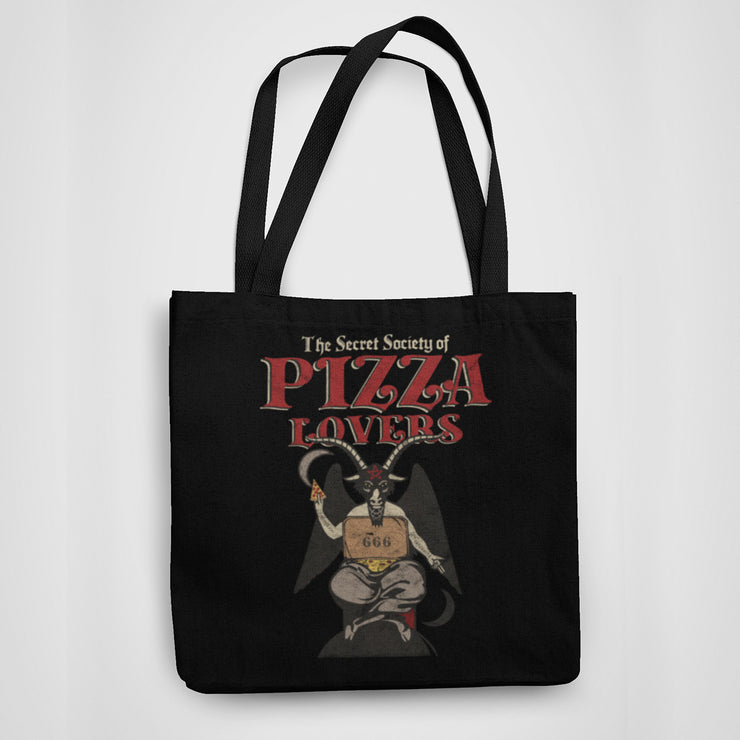 The Secret Society Of Pizza Lovers Tote Bag