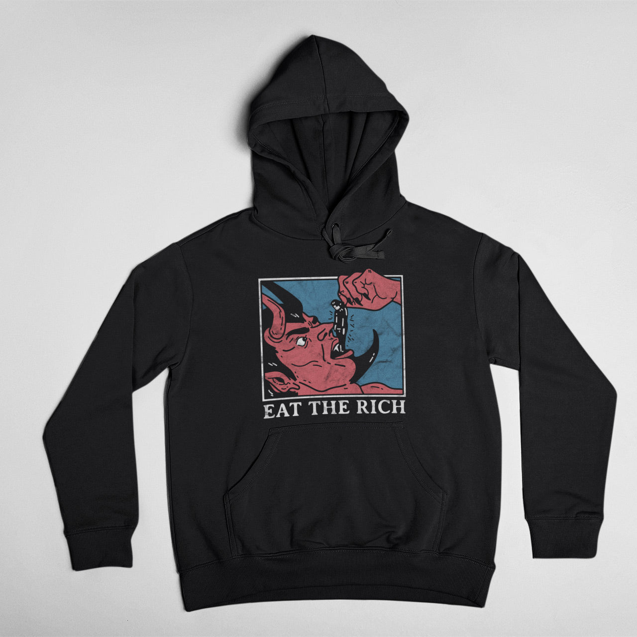 Felpa con cappuccio unisex Eat The Rich