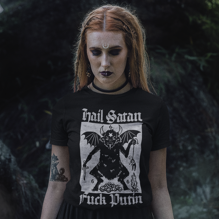 Hail Satan Fuck Putin Unisex T-Shirt