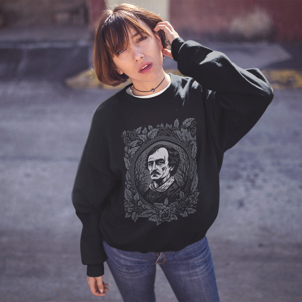 Edgar Allan Poe Unisex Crewneck