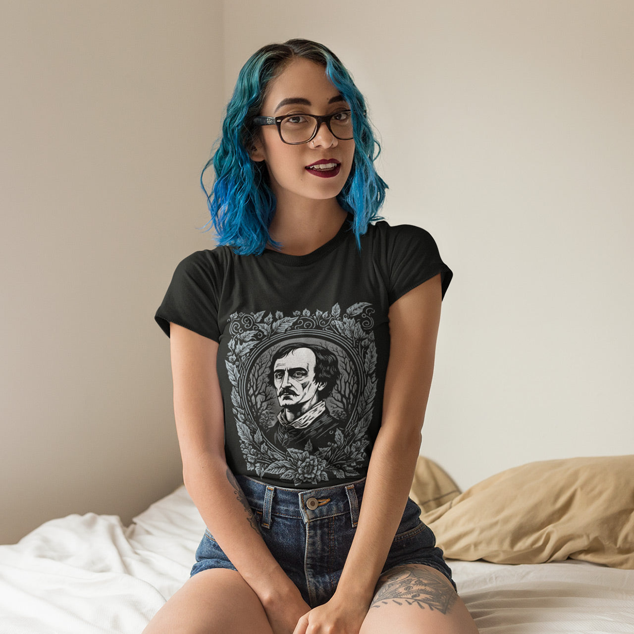 Maglietta unisex di Edgar Allan Poe 