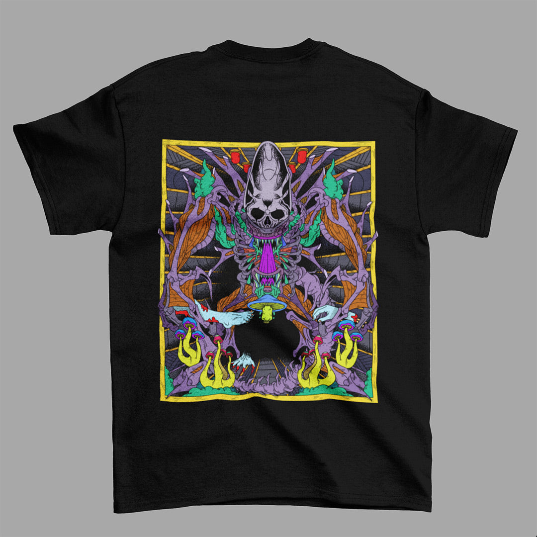 T-shirt con stampa sul retro di AYAHUASCA ALIEN XENOMORPH 